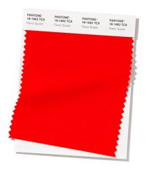 قرمز اسکارلت (Pantone 18-1662 Flame Scarlet)